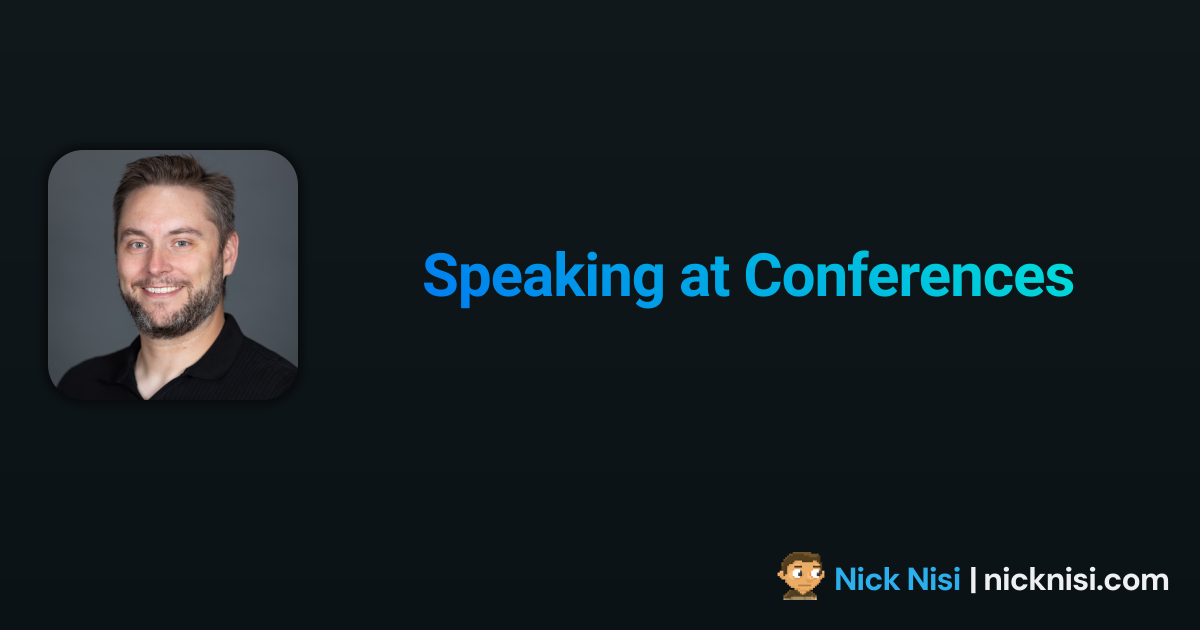 Speaking at Conferences